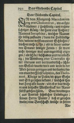 Das Siebende Capitel.