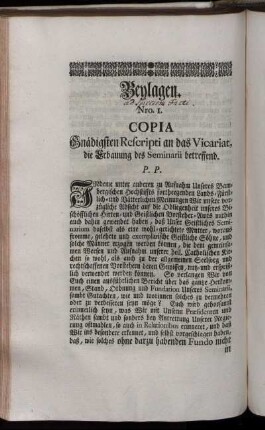 Nro. 1. - N. 29.