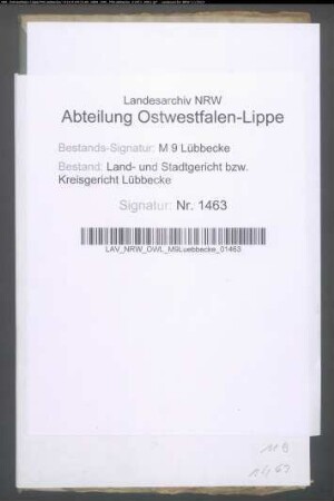 Erblasser: Scheffler, Dorothee Elisabeth: