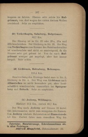 50) Lichtenau, Rotenburg, Melsungen