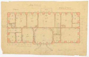 Schloss Erxleben Umbau I: Grundriss EG