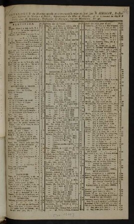 Catalogue de Musique vocale et instrumentale mise au jour par N. Simrock, Professeur, Éditeur de Musique à Bonn, département de Rhin et Moselle, et se trouvant en dépôt à Paris, chez H. Simrock, Professeur de Musique, rue du Montblanc, No. 30