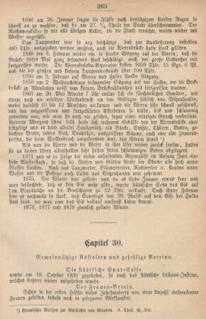 Capitel 30. Gemeinnützige Anstalten und gesellige Vereine