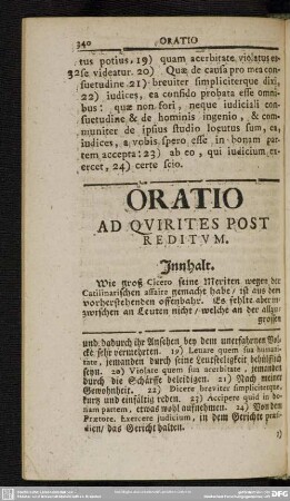 Oratio Ad Quirites Post Reditum