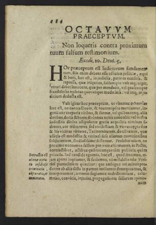 Non loqueris contra proximum tuum falsum testimonium.