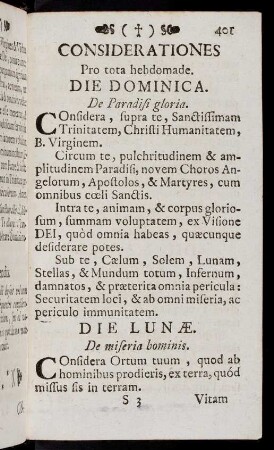 401-405, Die Dominica; Die Lunae; ...