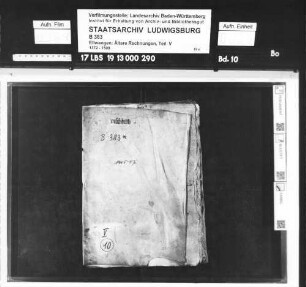 Fischereirechnung des Stifts Ellwangen