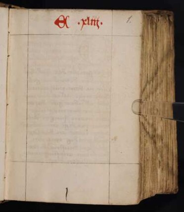 Im Kopfsteg mit roter Tinte Kloster St. Katharina Nürnberg Signatur XLIII