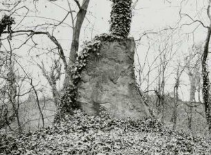 Gedenkstein der Anlage für die Gefallenen des 1. Weltkrieges : Gedenkstein der Anlage für die Gefallenen des 1. Weltkrieges (nach 1918). Groitzsch (Kreis Borna), Friedhof