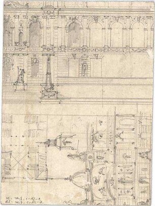 Reiffenstuel, Carl; Landhaus - Gebäude (Teilgrundriss, Details)