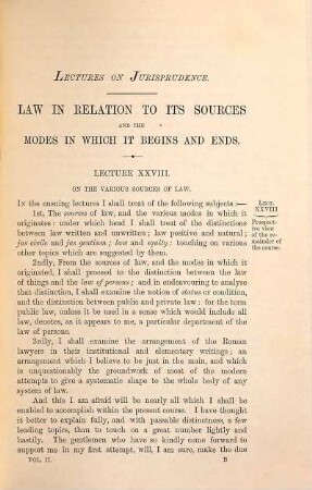 Lectures on jurisprudence or the philosophy of positive law, 2