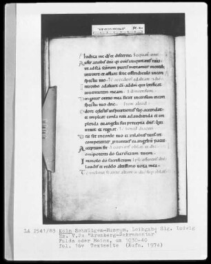 Arenberg-Sakramentar — Textseite, Folio 16verso