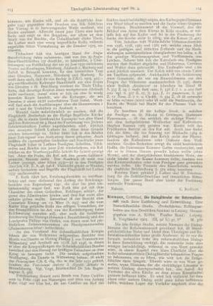 114-115 [Rezension] Niemann, Gottfried, Die Dialogliteratur der Reformationszeit nach ihrer Entstehung und Entwicklung