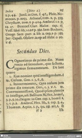Secundus Dies