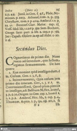 Secundus Dies