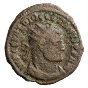 Münze, Follis (Follaro), 295 - 299 n. Chr.