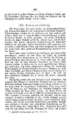 Präparandenbildung : [IV. Seminarien, Bildung der Lehrer und deren persönliche Verhältnisse]