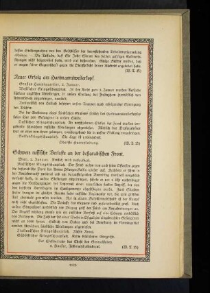 Schwere russische Verluste an der beßarabischen Front.