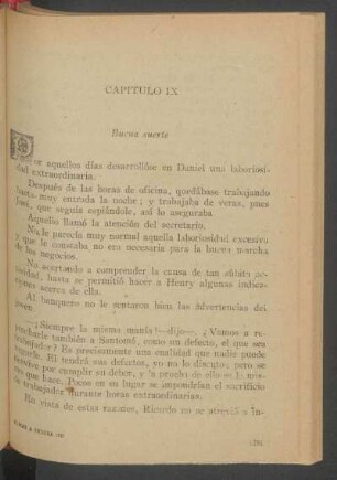 Capítulo IX - Buena suerte