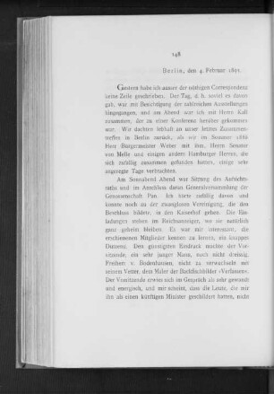 Berlin, den 4. Februar 1895.