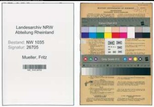 Entnazifizierung Fritz Mueller , geb. 03.05.1894 (Chemiker)