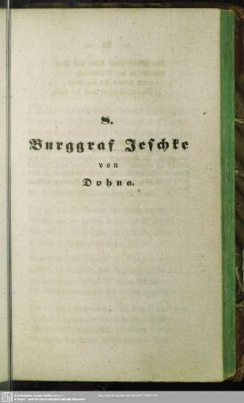 8. Burggraf Jeschke von Dohna