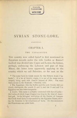 Syrian stone-lore or, the monumental history of Palestine