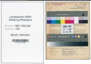 Entnazifizierung Hermann Busch, geb. 01.08.1888 (Dekorateur)
