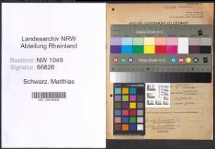 Entnazifizierung Matthias Schwarz , geb. 06.11.1897 (Fernmelder)