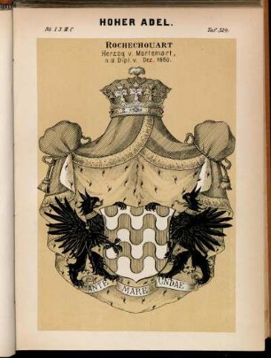 Taf. 324. Rochechouart Herzog v. Mortemart, n. d. Dipl. v. Dez. 1650.