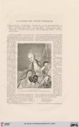 3: La saison des ventes publiques