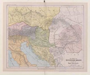 Das Gebiet von Österreich-Ungarn zur Zeit der Römer-Herrschaft