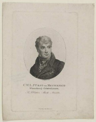 Bildnis des C. W. L. Fürst v. Metternich