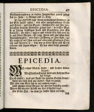 47-63, Epicedia.