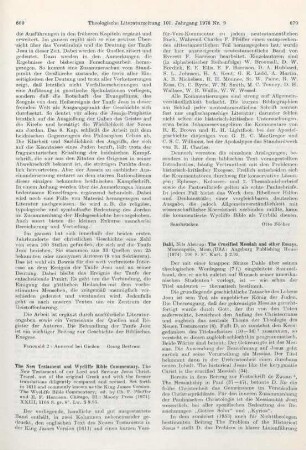 669-670 [Rezension] The New Testament and Wycliffe bible commentary