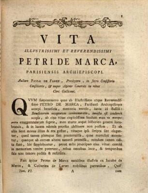 Illvstrissimi Viri Petri De Marca Archiepiscopi Parisiensis Dissertationvm De Concordia Sacerdotii Et Imperii Sev De Libertatibvs Ecclesiae Gallicanae Libri Octo, 6. Ad Concordiam Sacerdotii Et Imperii Itemque Opuscula Supplementa Et Auctaria