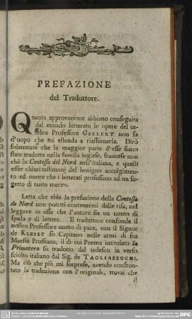 Prefazione de Traduttore