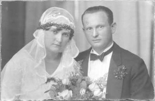 Hochzeitsfoto Johanna und Ernst Otto Gerhardt