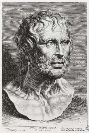 Antiker Porträtkopf des Lucius Annaeus Seneca