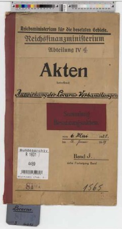 Auswirkung der Locarno-Verhandlungen: Bd. 3