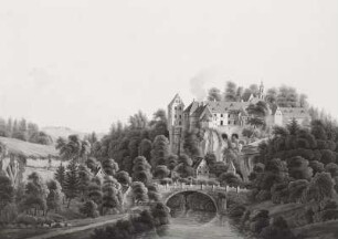 Vue de Lohmen près de Hohnstein en Saxe