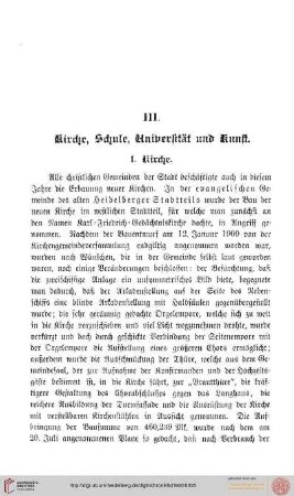 III. Kirche, Schule, Universität und Kunst