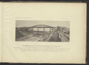 Hochbrücke über den Nord-Ostsee-Kanal bei Grünenthal.