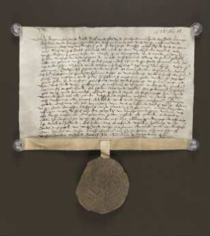 1533.11.10. Rentenbrief der Stadt wie U 1003 über 50 Gfl. zu zwei Gfl. Zinsen für die geschworenen Dechen der Kirche des Heil. Leichnams zu Hillentrup.