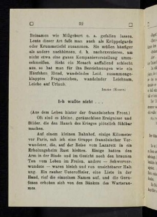 52, Ich wusste nicht...