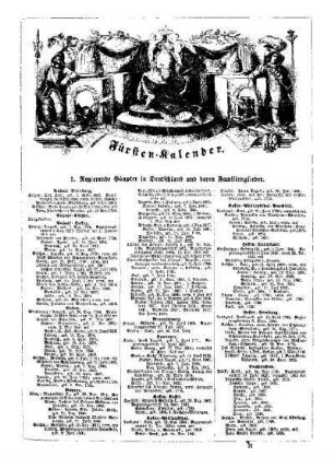 Fürsten-Kalender : Fürsten-Kalender