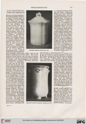 Das Material und der Mensch