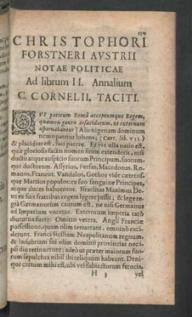 Ad librum II. Annalium
