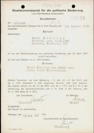 Kühling, Erich