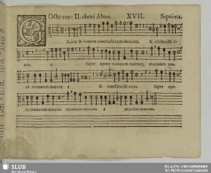 XVII. Gloria et honore
